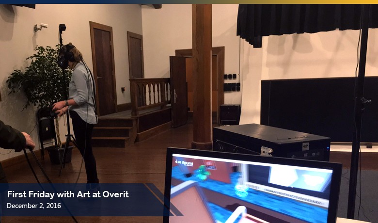 VR demo night success for First Friday with Art at Overit